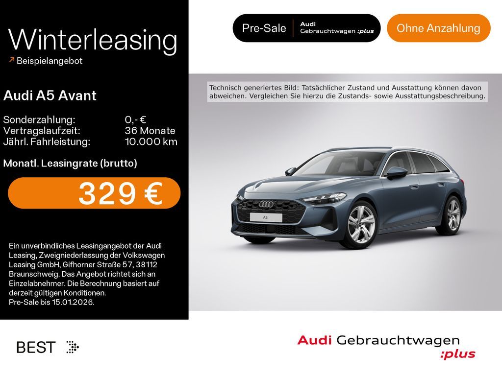 Audi A5 Avant TFSI S-LINE*NAVI*MATRIX*18ZOLL*PDC Leasing