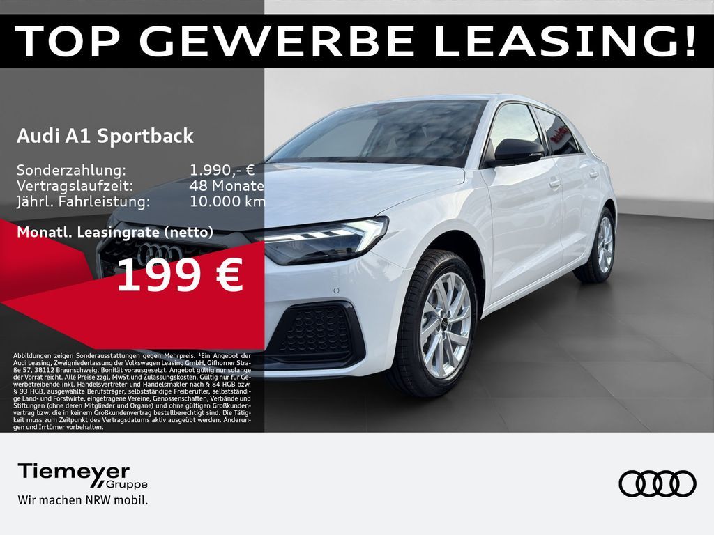 Audi A1 Sportback 25 TFSI ADVANCED PDC KLIMA SITZHZ Leasing