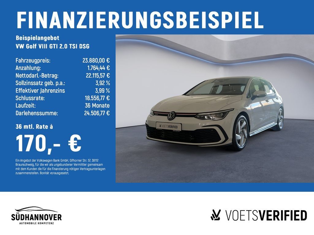 Volkswagen Golf VIII GTI 2.0 TSI DSG AreaView+LED+NAVI Leasing