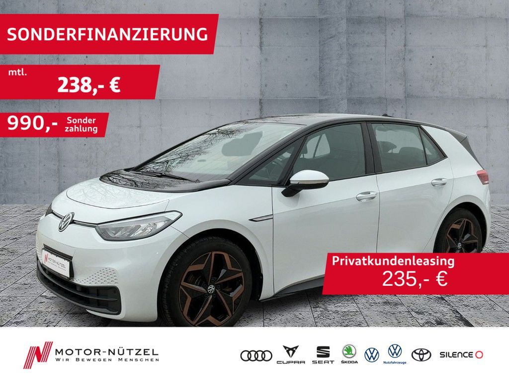 Volkswagen ID.3 110kW City PERFORMANCE LED+NAVI+ACC+SHZ+19Z Leasing