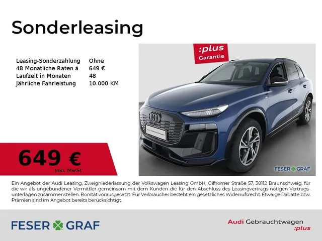 Audi Q6 e-tron S-line,Matrix,AHK,360°,Tech+