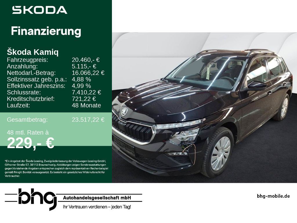 Skoda Kamiq 1,0 TSI DSG Essence Front-LaneAssist LED A Leasing