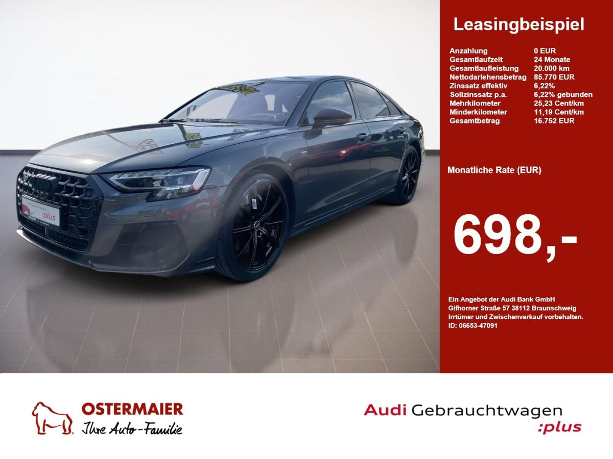 Audi A8 S-LINE ExP 60 TFSI NP:188tEUR! LEDER-EXKLUSIVE.SITZLUFT.B&O.STANDHZG Leasing