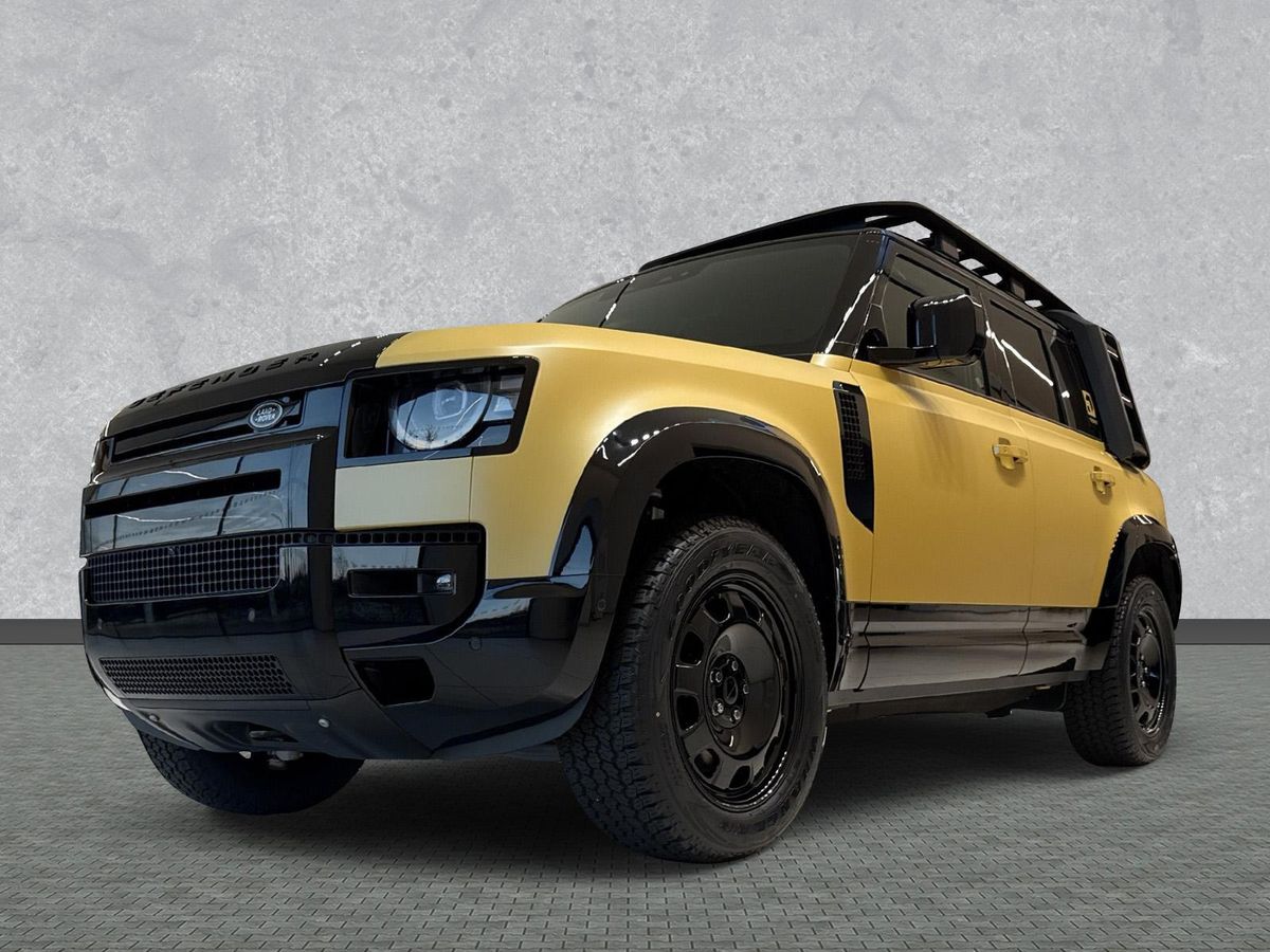 Land Rover Defender 3.0 110 D350 Trophy Edition Deep Sandglow Yellow; Pano; HUD; exkl. Trophy Zubehör Pack Leasing