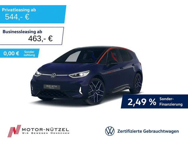 Volkswagen ID.3 GTX 210kw FIRE & ICE 5JG+MATRIX+AHK+HuD+360