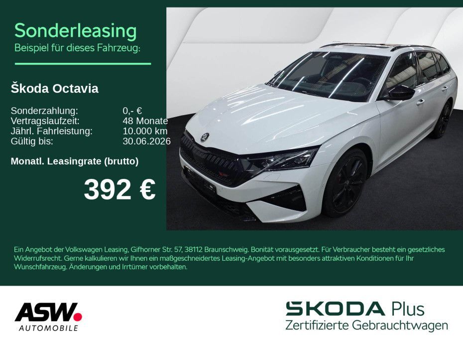 Skoda Octavia RS Combi 2.0TSI DSG 360° PANO Stdhzg AHK Leasing