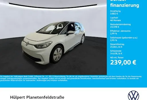 Volkswagen Id3-neo Pro 58 KWh 150 KW Pro 5dr
