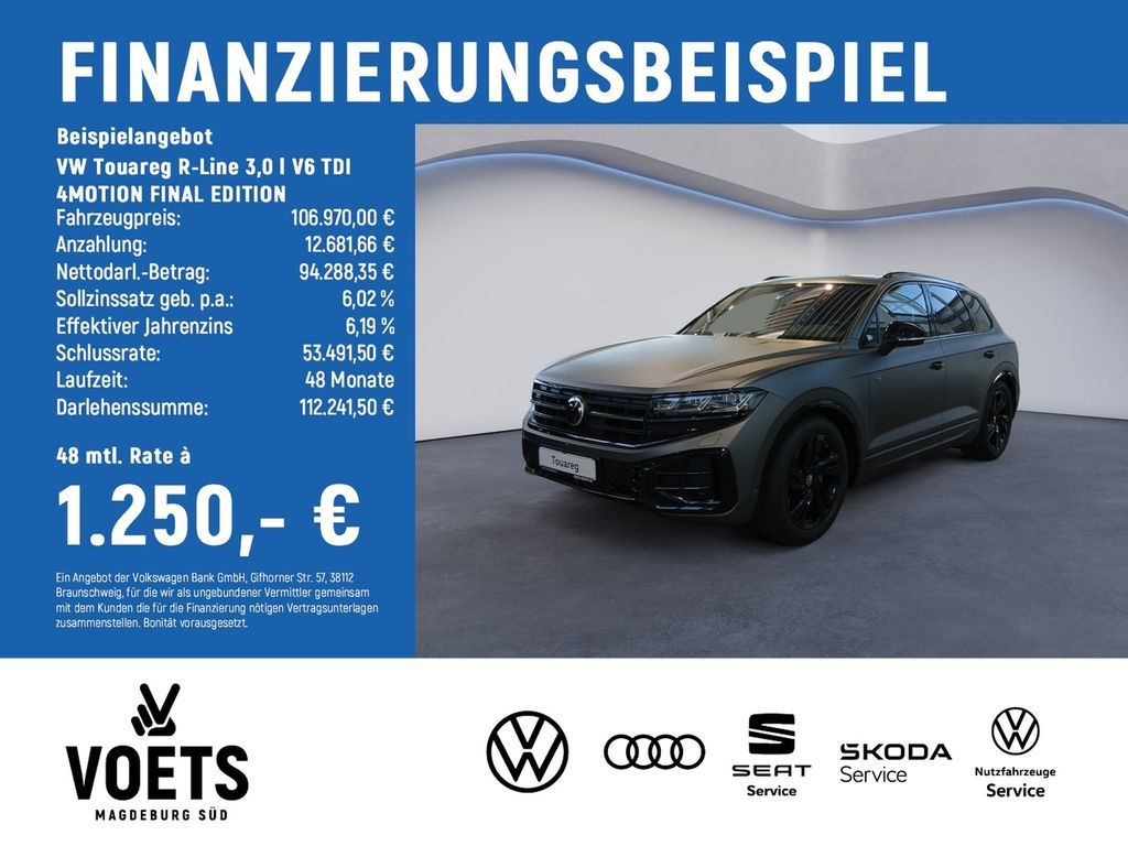 Volkswagen Touareg R-Line 3,0 l V6 TDI 4MOTION FINAL EDITIO Leasing