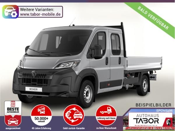 Peugeot Boxer Pritsche DoKa 435 AT L4 AHK CarP Kam Visib Leasing