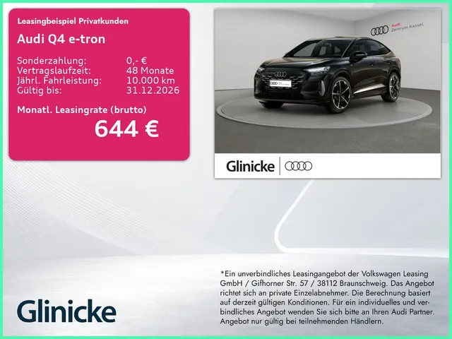 Audi Q4 SB e-tron perform. S line Matrix Tech+ 360°