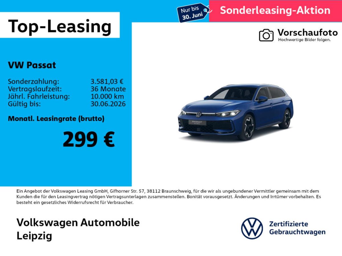 Volkswagen Passat R-Line 1.5 eHybrid DSG *DCC*IQ.Light* Leasing