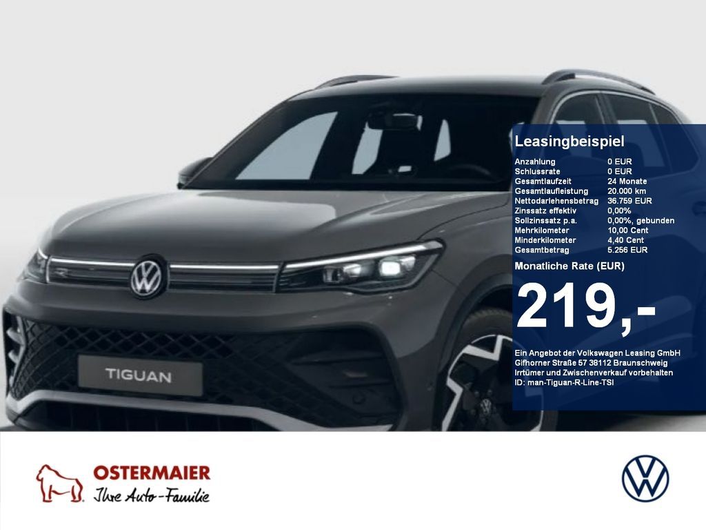 Volkswagen Tiguan R-Line 1.5eTSI 150PS DSG LED,19 Leasing