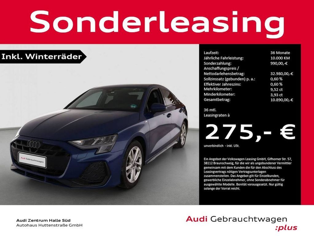 Audi A3 Limousine 35 TDI S line KAMERA ACC NAVI Leasing