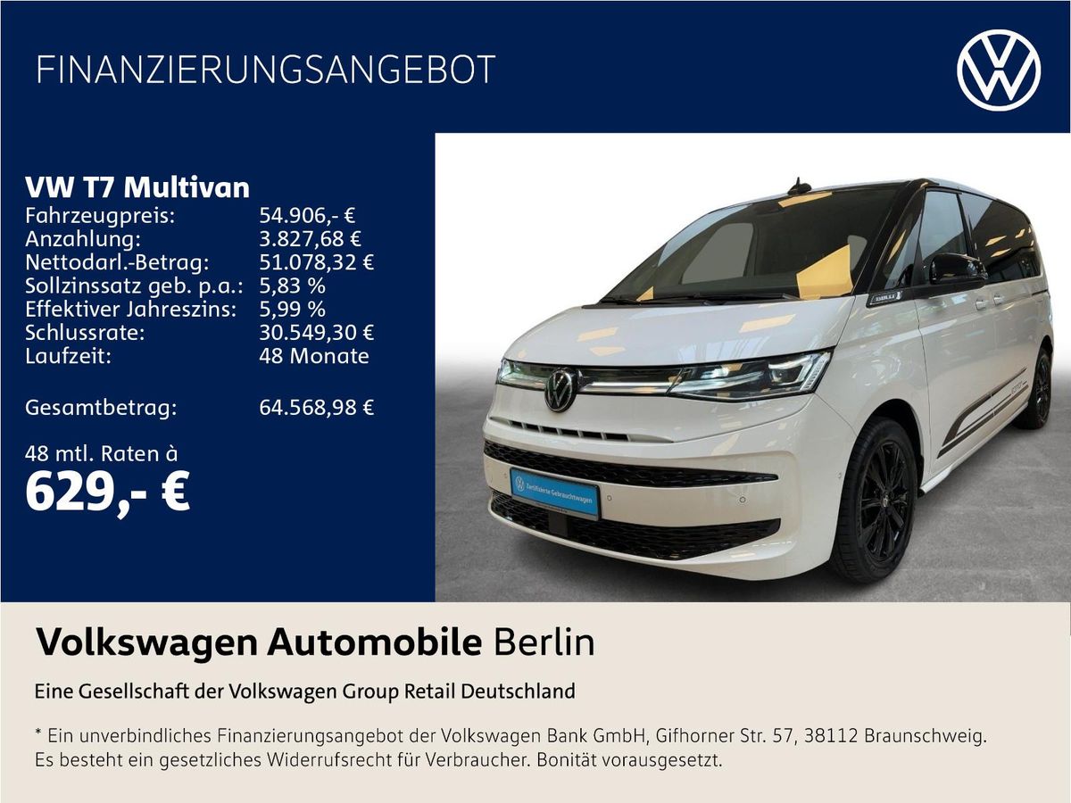 Volkswagen Multivan 2.0 TDI DSG Edition Navi LED SHZ AHZV Leasing