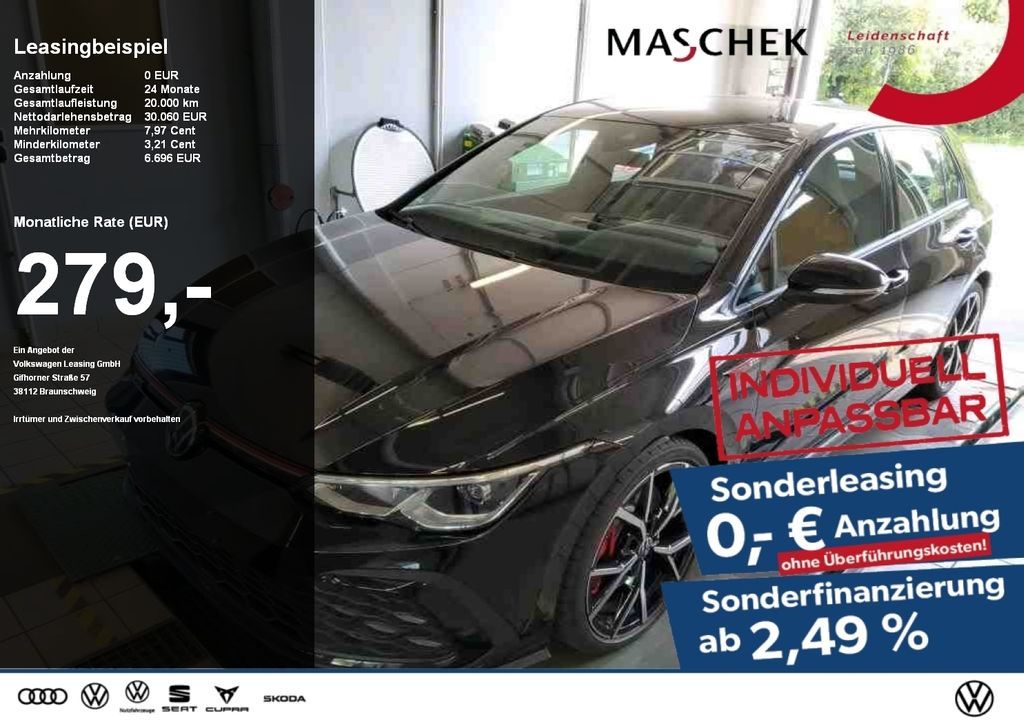 Volkswagen Golf GTI Sonderleasing DCC Standh Harman Estoril Leasing