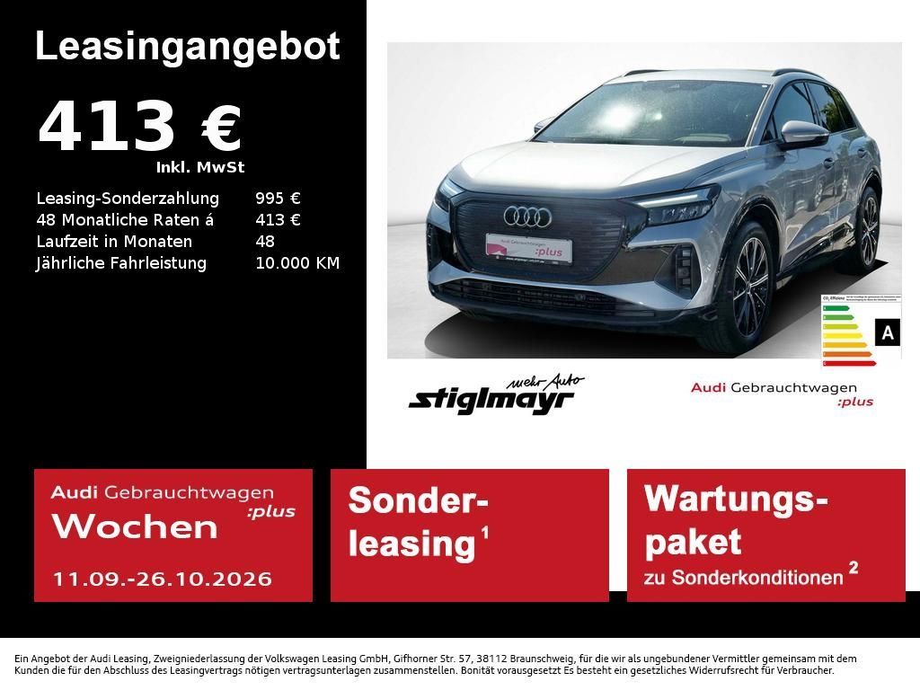 Audi Q4 e-tron 40 advanced 63-kWh+ACC+AHK+KAMERA+LED+ Leasing