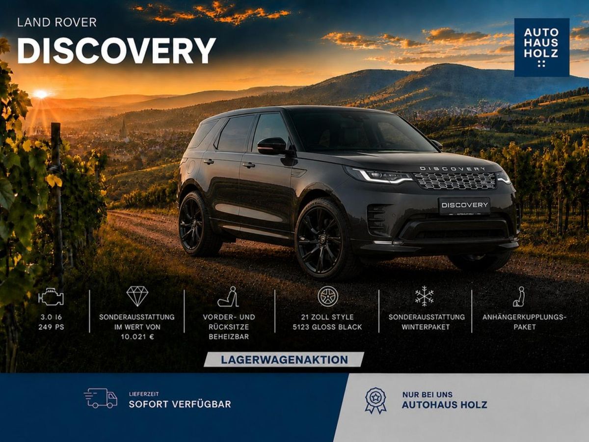 Land Rover Discovery D250 S - FAHRASSISTENSPAKET - AHK - 21 ZOLL BLACK - WINTERPAKET Leasing