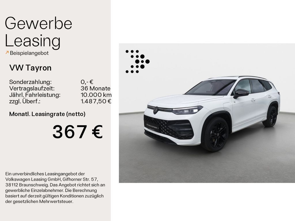 Volkswagen Tayron R-Line 1,5 l eHybrid OPF 130 kW ( 177 PS) Leasing