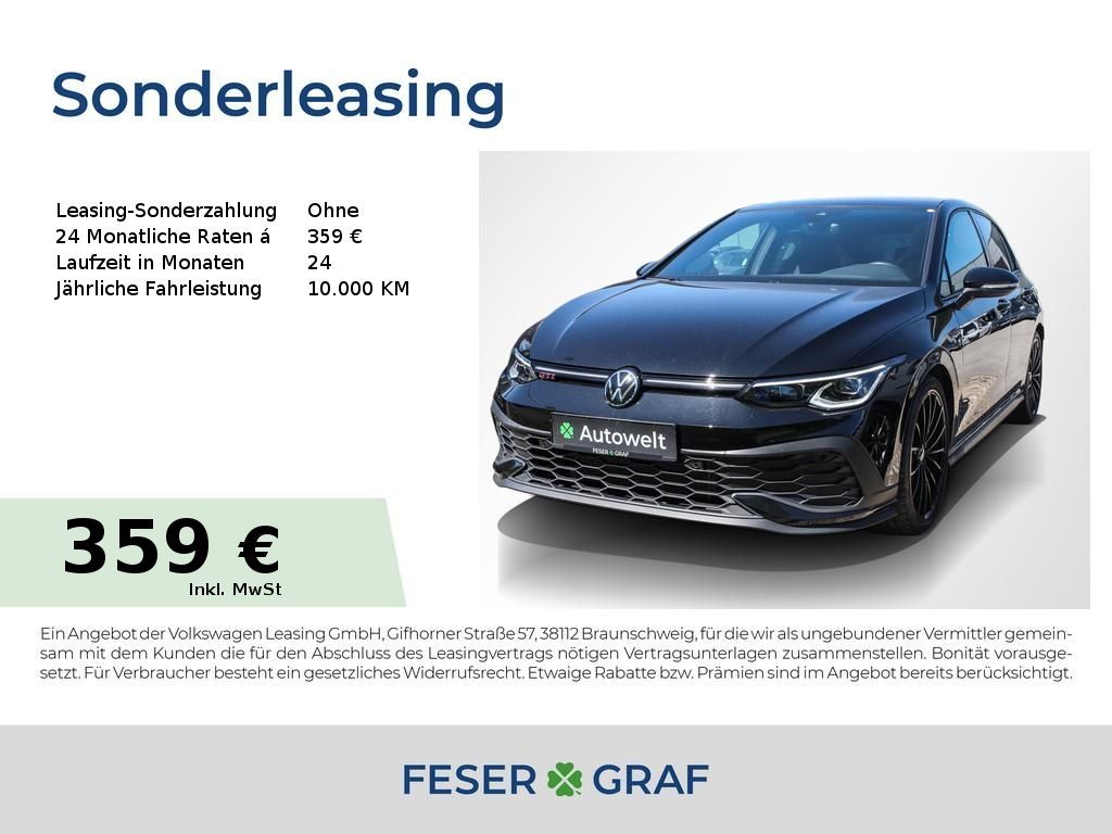 Volkswagen Golf 8 GTI Clubsport Black Akra Matrix Navi Pano Leasing