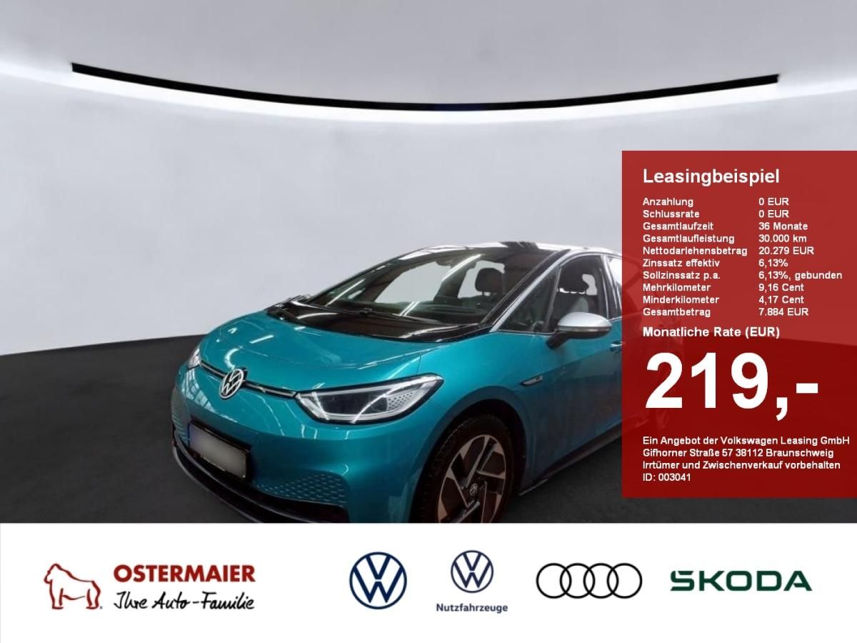 Volkswagen ID.3 PRO PERFORMANCE MAX 1st EDITION ACC.WÄRMEPUMPE.KAMERA.NAVI.HUD.PANO Leasing