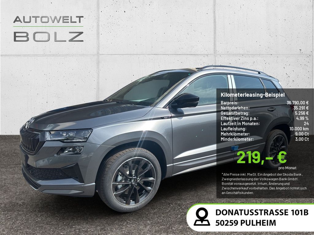 Skoda Karoq 1.5 TSI Sportline ACC NAVI MATRIX-LED AHK Leasing