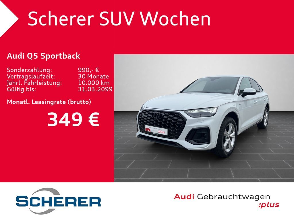 Audi Q5 Sportback S line 50 TDI 360°KAMERA AHK OPTIK- Leasing