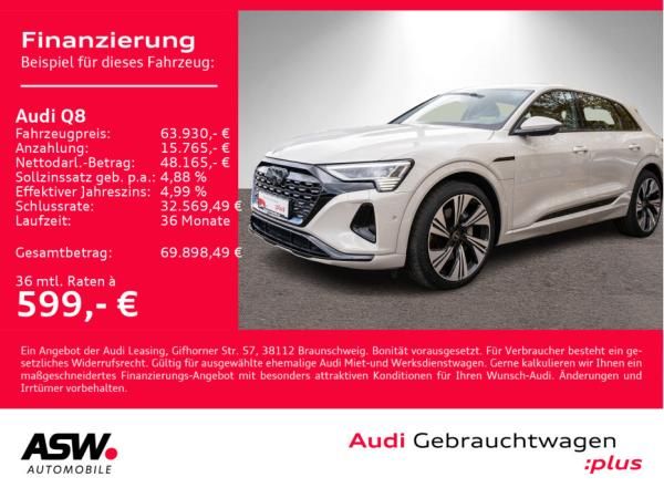 Audi Q8 50 e-tron S line quattr NAVI MATRIX UVP 99540 0,25% Versteuerung Leasing