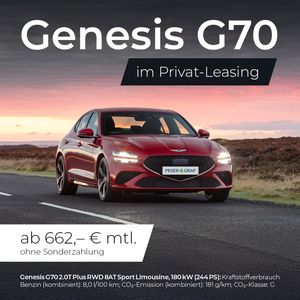 Genesis G70 🔥2.0T Plus RWD Sport🔥Top-Leasing! Ohne Anzahlung!🔥 Leasing