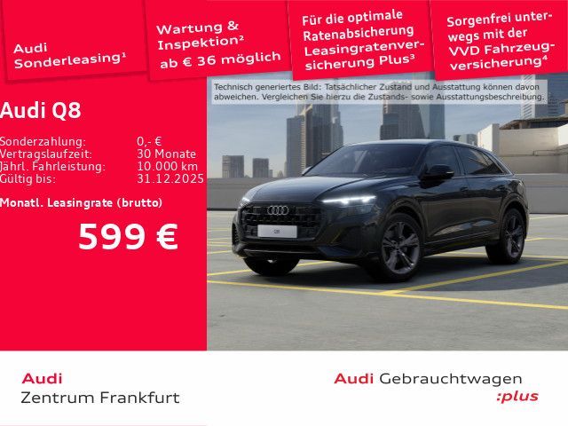 Audi Q8 45 TDI quattro tiptronic Matrix-LED HuD air s Leasing
