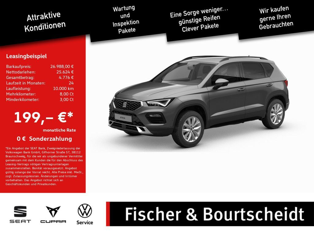 Seat Ateca 1.0 TSI Style SHZ NAVI ACC FACEL. LED 360° Leasing