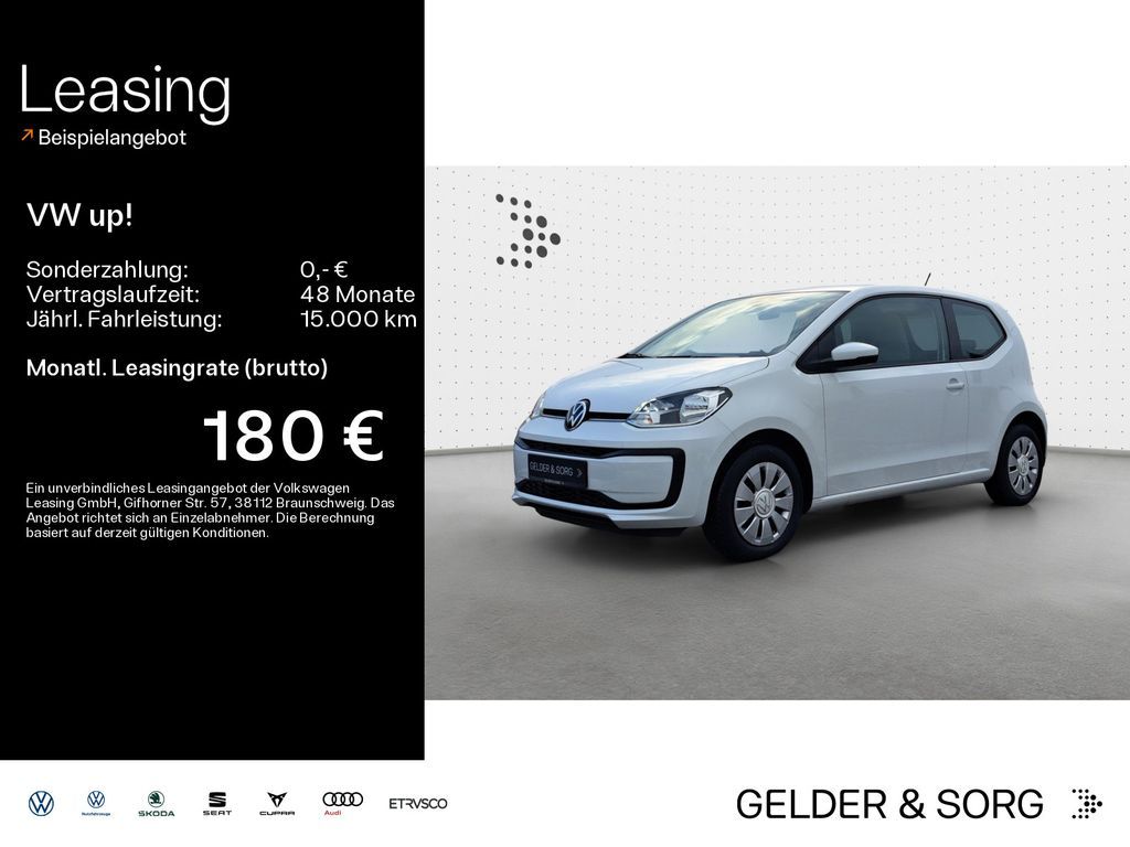 Volkswagen up! 1.0 MPI DAB*Fensterheber vorn elek.*Klima Leasing