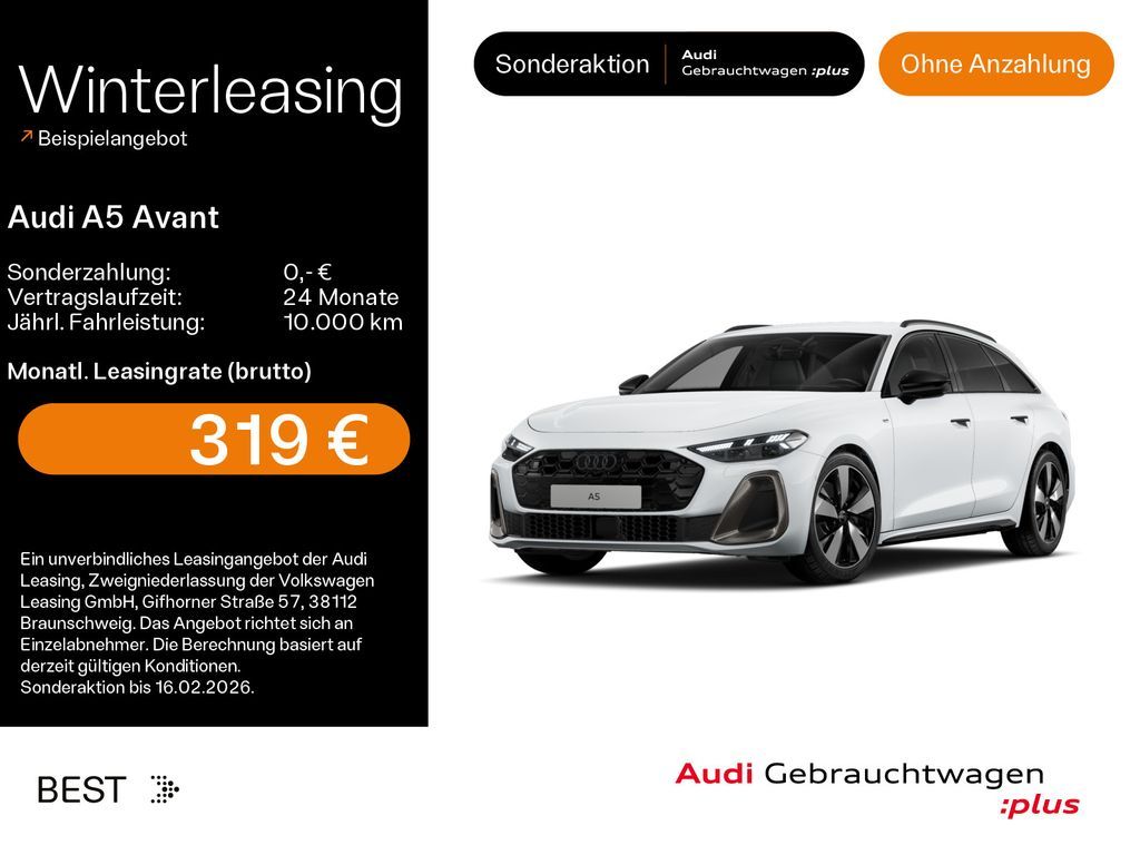 Audi A5 Avant TDI S-LINE*EDITION-ONE*NAVI*MATRIX*HUD* Leasing