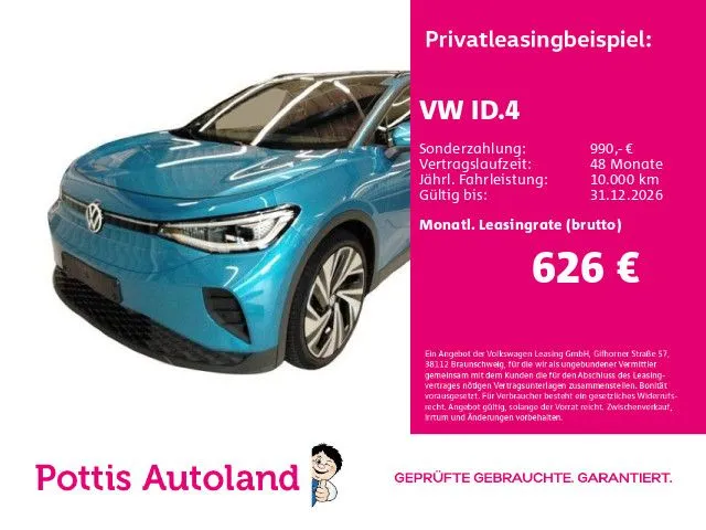 Volkswagen ID.4 4M PRO PANO AHK NAVI IQ.LIGHT KAMERA