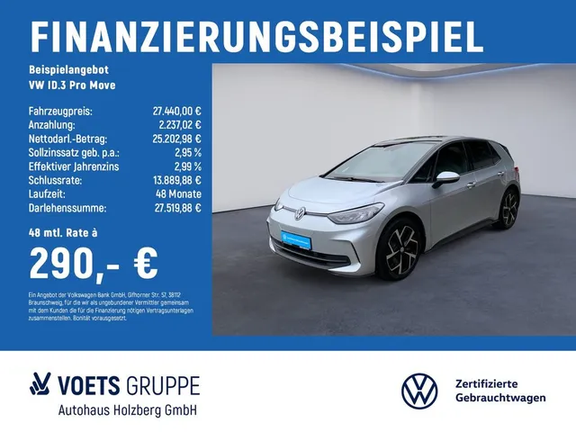 Volkswagen ID.3 Pro Move ergoActive+ACC+RFK