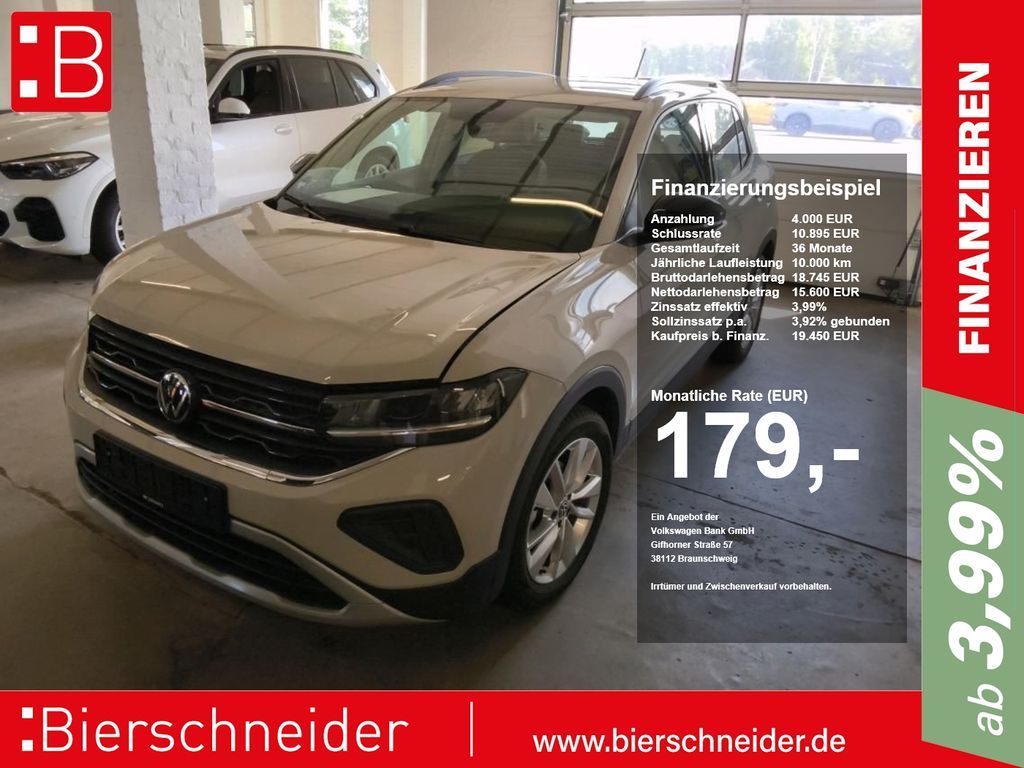 Volkswagen T-Cross 1.0 TSI Life Goal NAVI ACC LED KLIMA PDC Leasing