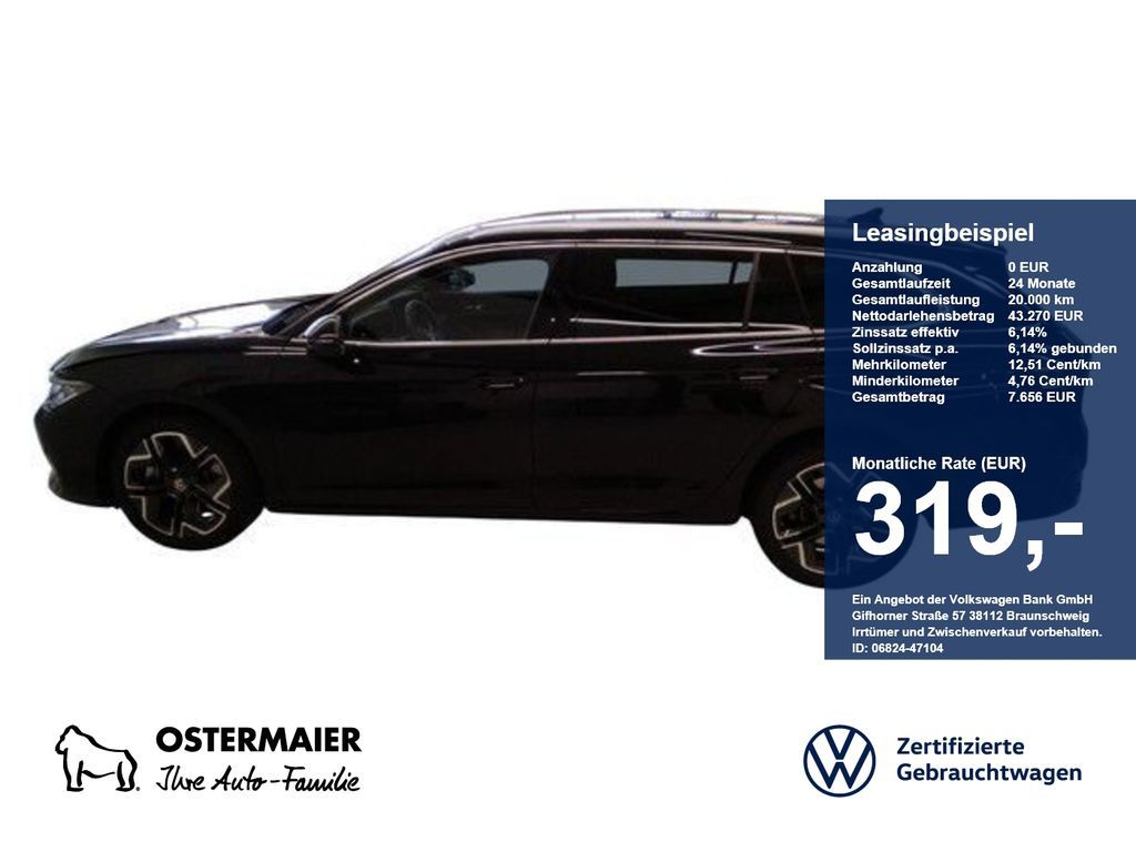 Volkswagen Passat Variant ELEGANCE HYBRID 177PS NP.79T LEDE Leasing