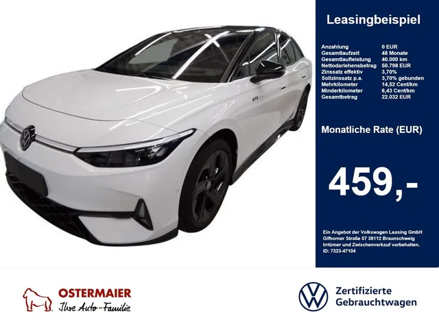 Volkswagen ID.7 GTX 340PS 4M NP.80T ACC.5J-G.WÄRMEPUMPE.AHK