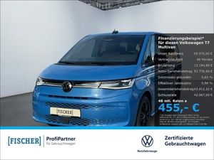 Volkswagen T7 Multivan lang 2.0TDI DSG Style Pano Matrix AHK STHZ Navi HUD Rear View ACC Leasing