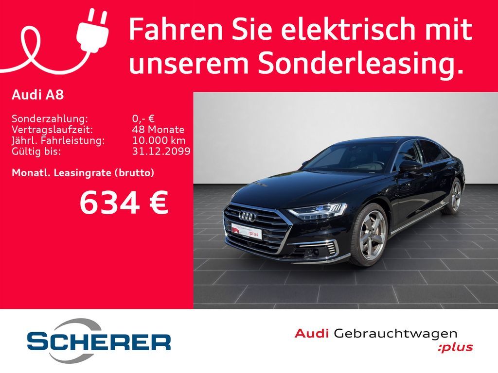 Audi A8 60 TFSIe quattro tiptronic LASER PANO B&O Leasing