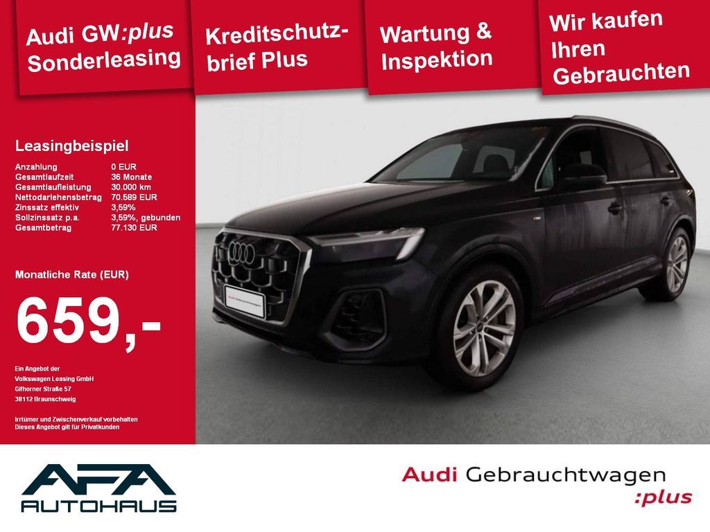 Audi Q7 55 TFSI qu. tiptr. S-Line*Matrix*Luft*7Sitze Leasing