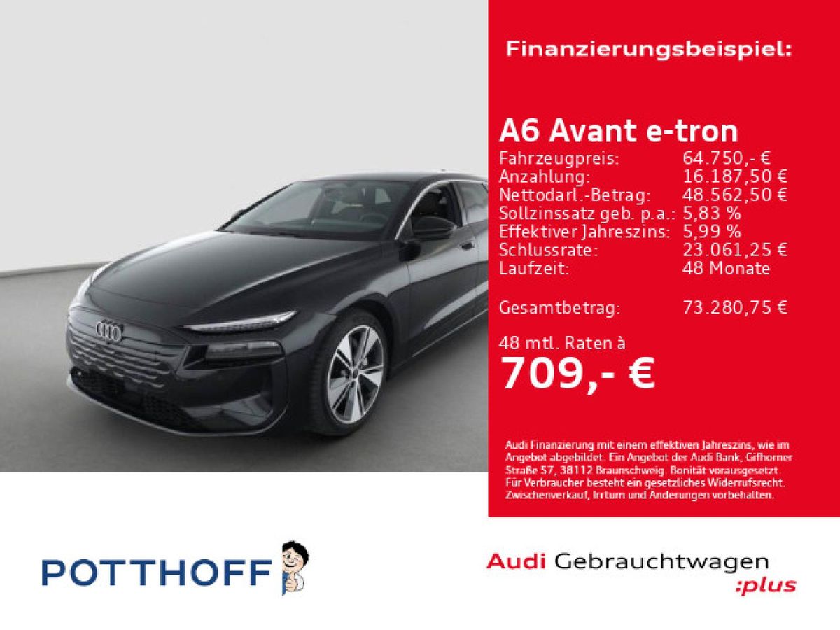 Audi A6 e-tron A6 Avant e-tron PERFORMANCE PANO AHK KAMERA MATRIX Leasing