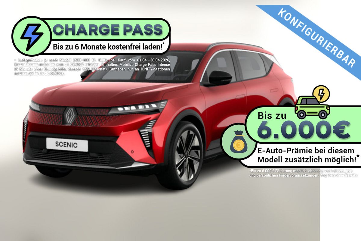 Renault Scenic E-TECH Techno 170 Comfort Range Leasing privat Leasing