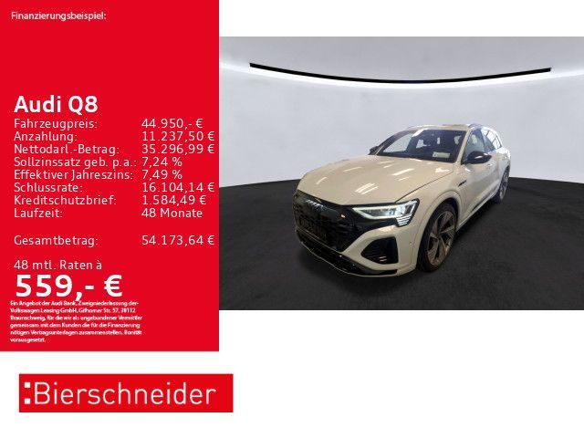 Audi Q8 50 e-tron qu 2x S-Line Black AHK MATRIX PANO Leasing