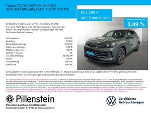 Volkswagen Tiguan TSI DSG NEW+ELEGANCE AHK+MATRIX+AREA+18"