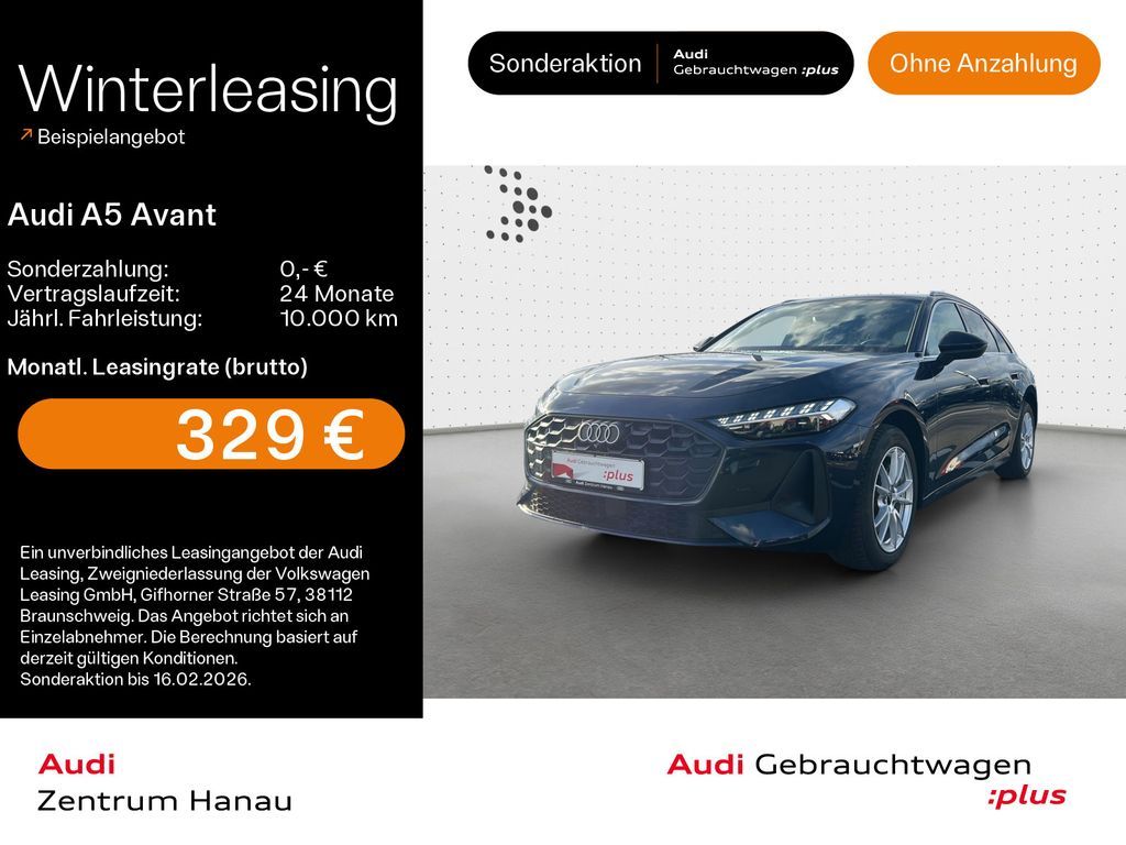 Audi A5 Avant TDI*NAVI*LED*B&O*KAMERA*HUD*LEDER*18ZOL Leasing