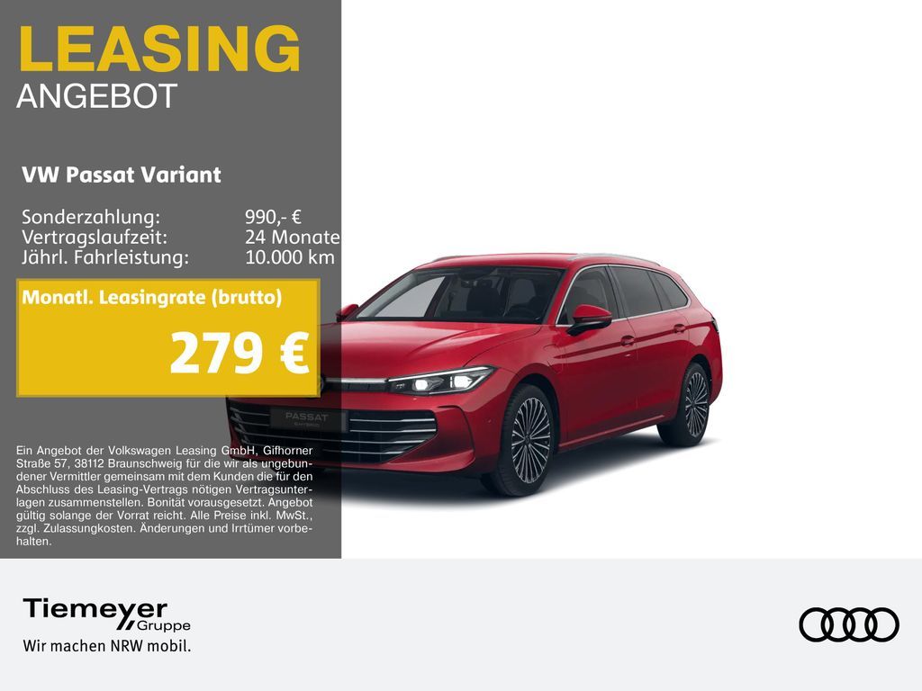 Volkswagen Passat Variant 1.5 TSI eHYBRID ELEGANCE LM18 AHK Leasing
