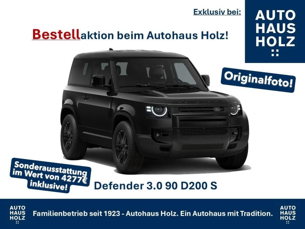 Land Rover Defender FACELIFT NEUWAGENAKTION 90er! 19ZOLL SCHWARZ - SCHWARZ PAKET - 360 KAMERA - SHZ - RESERVESPERRE - AB Leasing