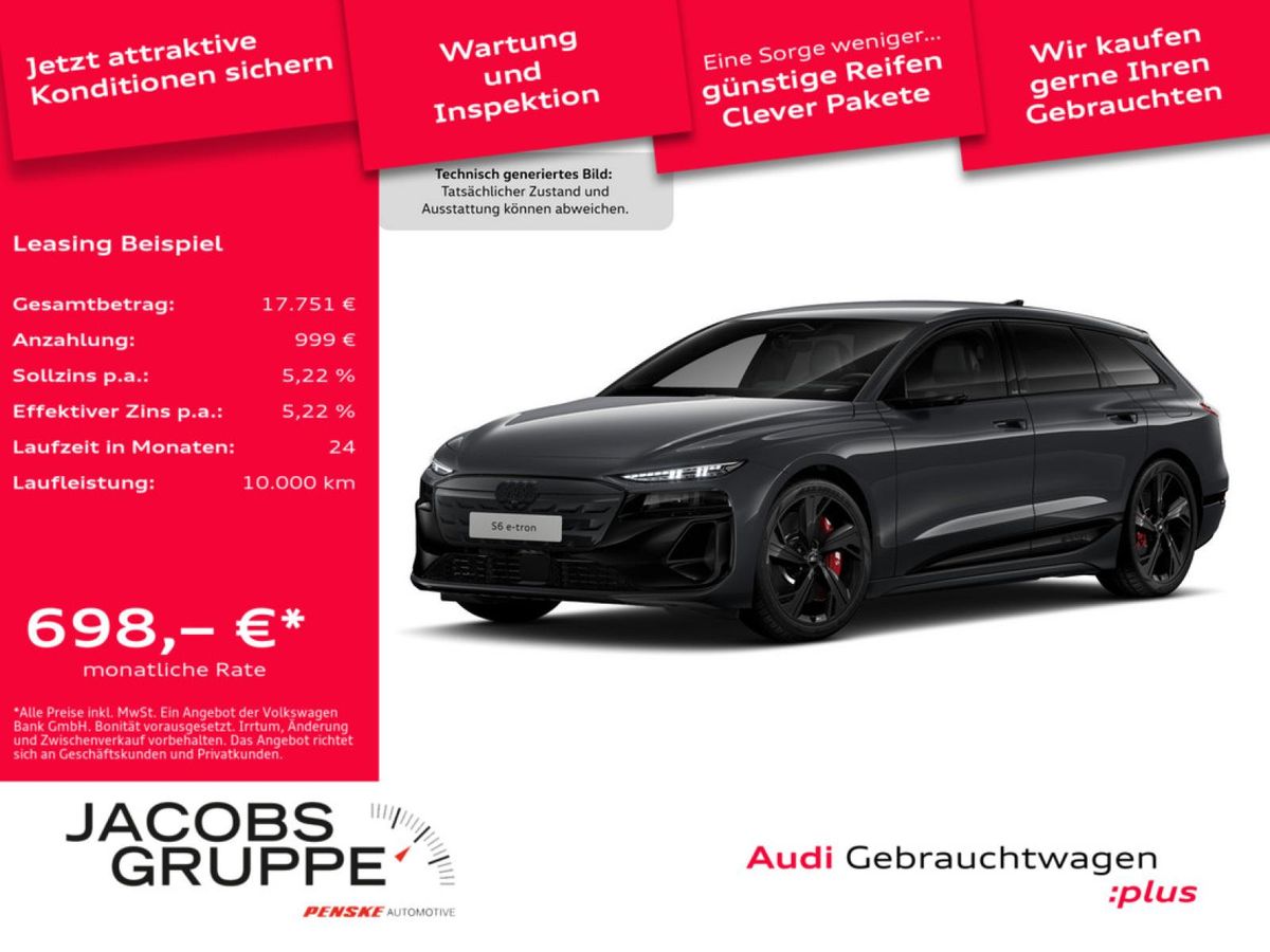 Audi S6 e-tron Avant S-Sitze/Luftf./360°/Matrix/HuD/V-Spiegel/21Zoll Leasing