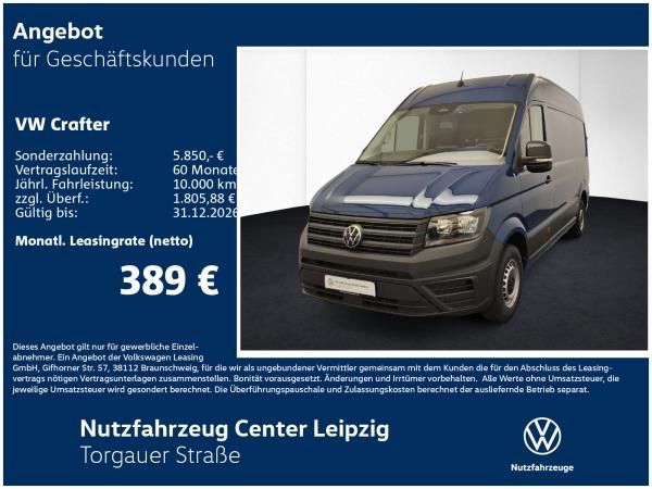 Volkswagen Crafter 35 Kasten MR HD Aut. Preisvorteil 11778€ Leasing