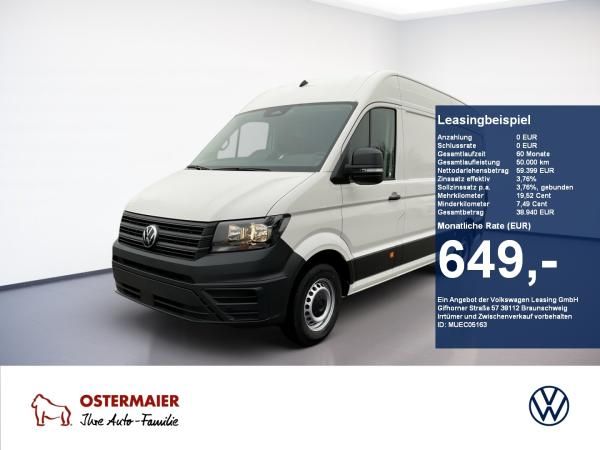 Volkswagen Crafter 35 Kasten Hoch 2.0TDI 6-Gang KLIMA,AHK,2xPDC,HANDY,KAMERA Leasing